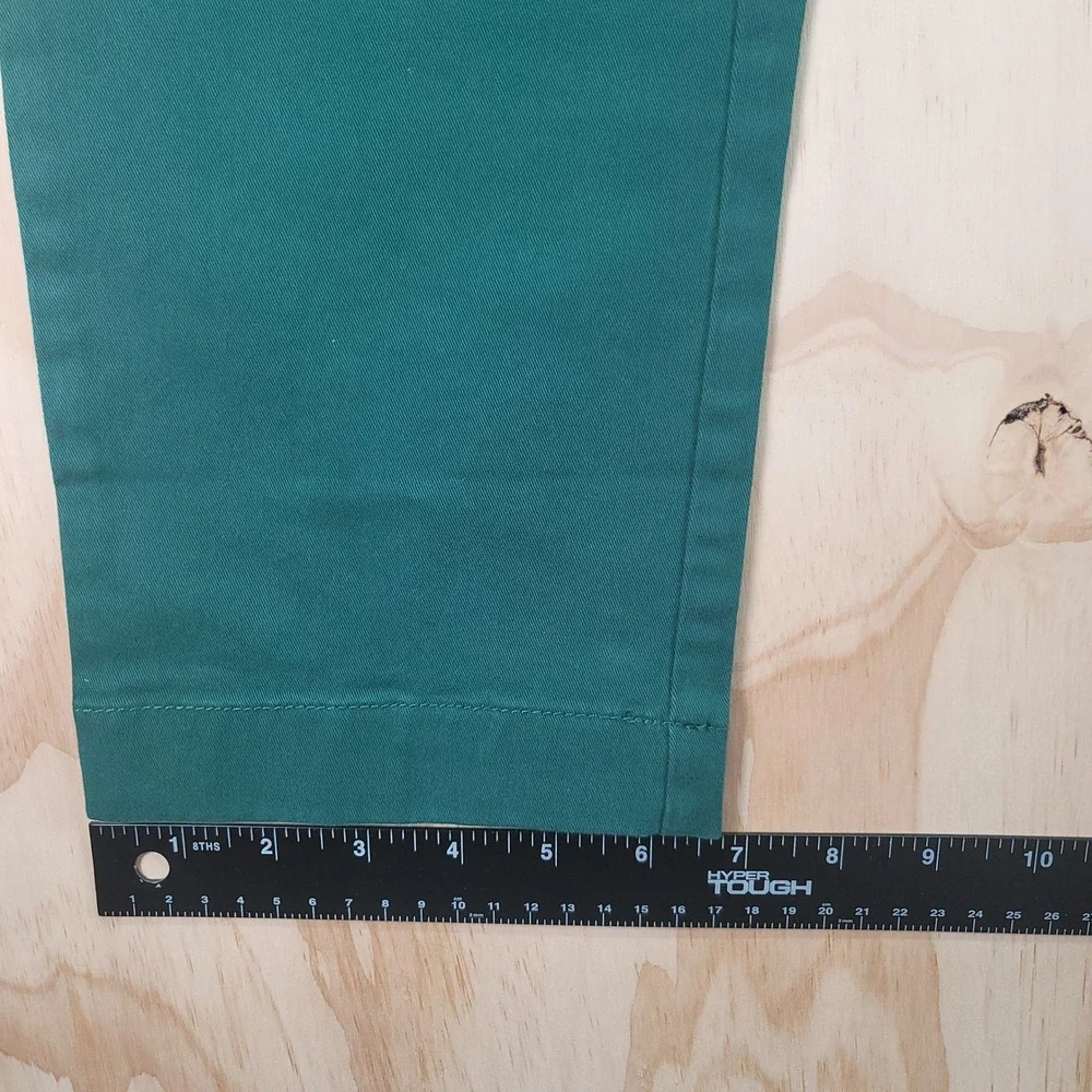 J. Crew 484 Chino Pants Mens 32x31 Emerald Green Slim Fit Stretch Trousers